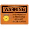 Signmission OSHA Warning Sign, 7" Height, 10" Width, Rigid Plastic, This Property Is Protected By, Landscape OS-WS-P-710-L-12429 - alternate 1